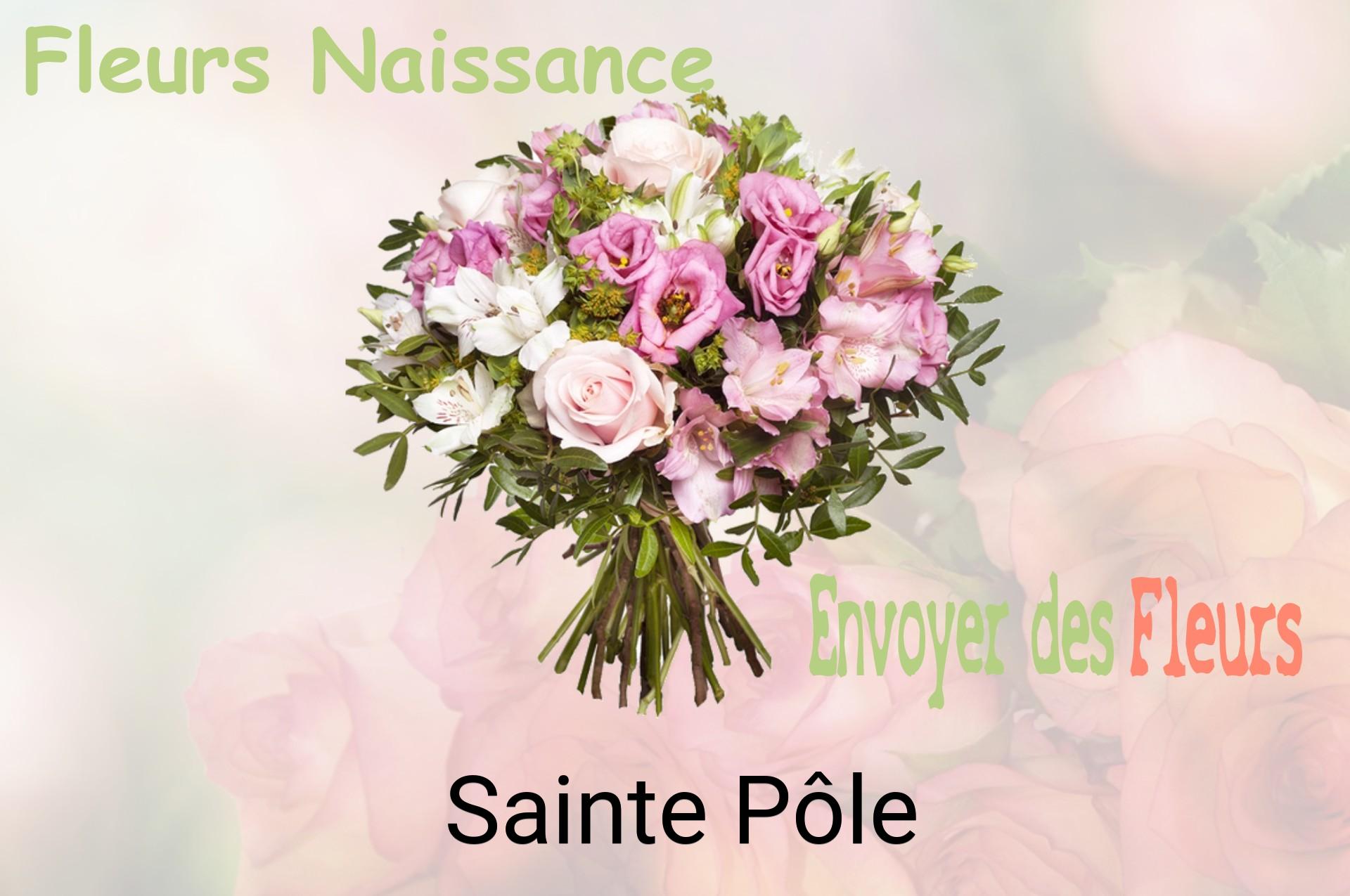 Bouquet de fleurs de naissance livré à Sainte-Pôle